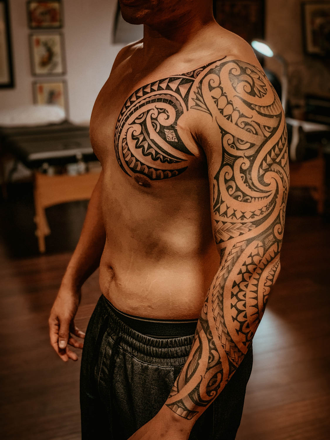 Traditional Hawaiian Tattoo Pattern